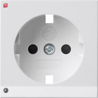 GIR93627 / Abd. SCHUKO LED-Leuchte + SH System 55 Reinweiß m / EAN 4010337025269