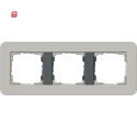GIR213422 / Abdeckrahmen 3f Gira E3 Grau/Anthrazit / EAN...