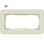 GIR1002417 / Abdeckrahmen 2f o.M. Gira E3 Sand/Reinweiß / EAN 4010337024569