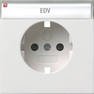 GIR923112 / Abd. SCHUKO BSF + SH Flächenschalter Reinweiß / EAN 4010337025498