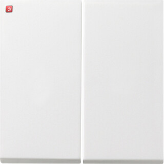 GIR915112 / Wippe 2f Tastschalter Flächenschalter Reinweiß / EAN 4010337075073