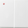 GIR915112 / Wippe 2f Tastschalter Flächenschalter Reinweiß / EAN 4010337075073