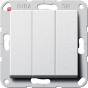GIR283226 / Wippschalter 3f Wechselsch. System 55 F Alu /...