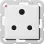 GIR277403 / Steckd. BS Round Pin 15 A SH System 55 Reinweiß / EAN 4010337079217