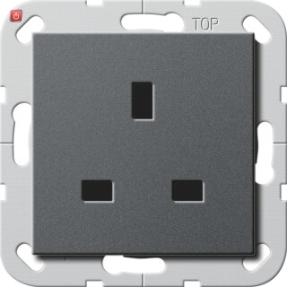 GIR277628 / Steckd. BS 13 A SH System 55 Anthrazit / EAN 4010337079378