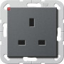 GIR277628 / Steckd. BS 13 A SH System 55 Anthrazit / EAN 4010337079378