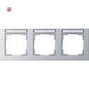 GIR109325 / Abdeckrahmen 3f waager. BSF Gira E2 F Alu /...