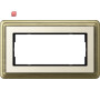 GIR1002623 / Abdeckrahmen 2f o.M. ClassiX Bronze-Cremeweiß / EAN 4010337099574