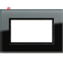 GIR100105 / Abdeckrahmen 1,5f Gira Esprit G Schwarz / EAN 4010337881391