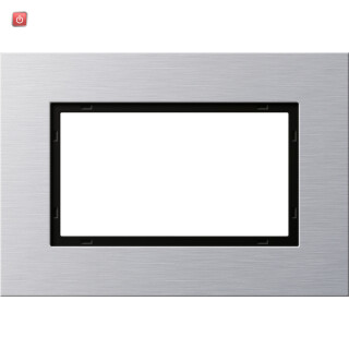 GIR100117 / Abdeckrahmen 1,5f Gira Esprit Aluminium / EAN 4010337881513
