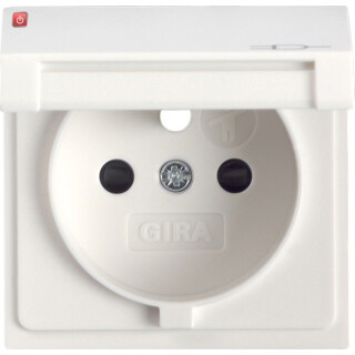 GIR96503 / Abd. Steckd. Erdstift KD + SH System 55 Reinweiß / EAN 4010337024903