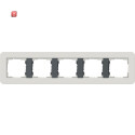 GIR215421 / Abdeckrahmen 5f Gira E3 Hellgrau/Anthrazit /...
