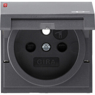 GIR96528 / Abd. Steckd. Erdstift KD + SH System 55 Anthrazit / EAN 4010337024897