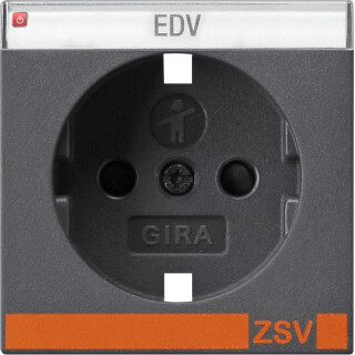 GIR923328 / Abd. SCHUKO BSF + SH ZSV System 55 Anthrazit / EAN 4010337025641
