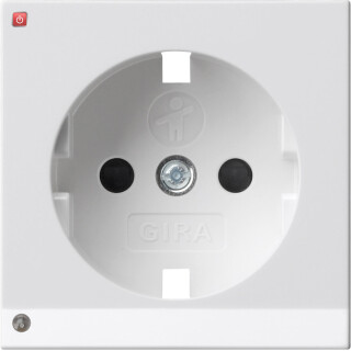 GIR93603 / Abd. SCHUKO LED-Leuchte + SH System 55 Reinweiß / EAN 4010337025160