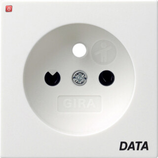 GIR96903 / Abd. Steckd. Erdstift DATA + SH System 55 Reinweiß / EAN 4010337026259