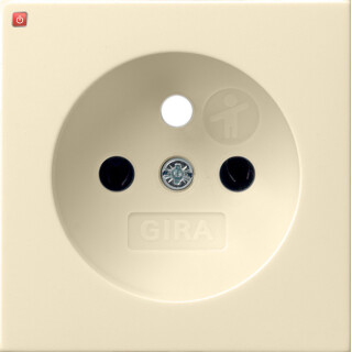 GIR94501 / Abd. Steckd. Erdstift + SH System 55 Cremeweiß / EAN 4010337024880