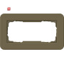 GIR1002416 / Abdeckrahmen 2f o.M. Gira E3 Umbra/Reinweiß / EAN 4010337024446