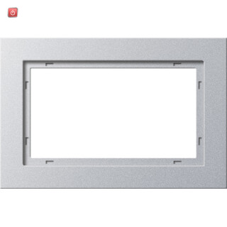 GIR100125 / Abdeckrahmen 1,5f Gira E2 F Alu / EAN 4010337881346