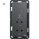 GIR282028 / Rasiersteckd. 115 - 230 V System 55 Anthrazit...