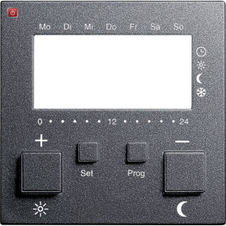 GIR146928 / Abd. RTR 230 V + Uhr System 55 Anthrazit / EAN 4010337020844