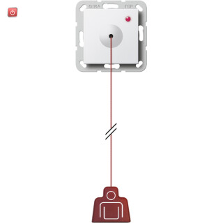 GIR591203 / Zugtaster Plus System 55 Reinweiß / EAN 4010337086109