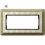 GIR1002663 / Abdeckrahmen 2f o.M. ClassiX Art Bronze-Cremeweiß / EAN 4010337099635