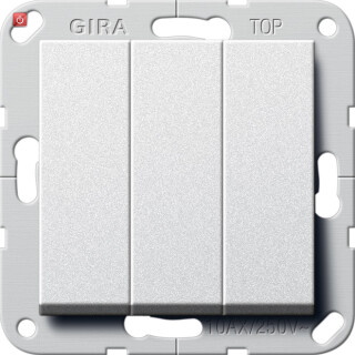 GIR283026 / Wippschalter BS 3f Aus System 55 F Alu / EAN 4010337830269
