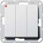 GIR283026 / Wippschalter BS 3f Aus System 55 F Alu / EAN 4010337830269
