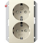 GIR273101 / SCHUKO 2f SH f. UP-Dose 1f System 55 Cremeweiß / EAN 4010337881100