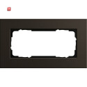 GIR1002127 / Abdeckrahmen 2f o.M. Gira Esprit Alum.Braun...