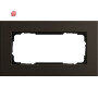 GIR1002127 / Abdeckrahmen 2f o.M. Gira Esprit Alum.Braun / EAN 4010337109136