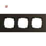 GIR213127 / Abdeckrahmen 3f Gira Esprit Alum.Braun / EAN 4010337109099
