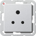 GIR277226 / Steckd. BS Round Pin 5 A SH System 55 F Alu /...