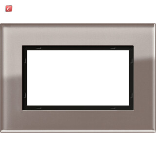 GIR1001122 / Abdeckrahmen 1,5f Gira Esprit G Umbra / EAN 4010337000358