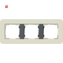 GIR213427 / Abdeckrahmen 3f Gira E3 Sand/Anthrazit / EAN...