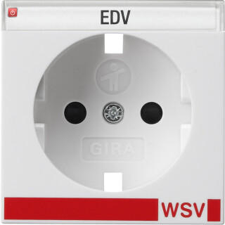 GIR923203 / Abd. SCHUKO BSF + SH WSV Gira E22 Aluminium / EAN 4010337025566