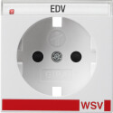 GIR923203 / Abd. SCHUKO BSF + SH WSV Gira E22 Aluminium /...