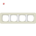 GIR214417 / Abdeckrahmen 4f Gira E3 Sand/Reinweiß /...