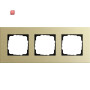 GIR213217 / Abdeckrahmen 3f Gira Esprit Alum.Hellgold / EAN 4010337015734