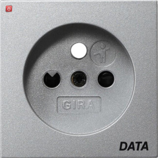 GIR96926 / Abd. Steckd. Erdstift DATA + SH System 55 F Alu / EAN 4010337026266