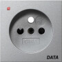 GIR96926 / Abd. Steckd. Erdstift DATA + SH System 55 F Alu / EAN 4010337026266