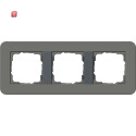 GIR213423 / Abdeckrahmen 3f Gira E3 Dklgrau/Anthrazit /...