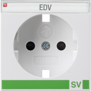 GIR923103 / Abd. SCHUKO BSF + SH SV System 55 Reinweiß / EAN 4010337025481