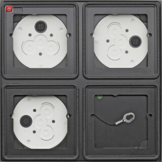 GIR5508910 / AP-Gehäuse 2x 2f System 106 Anthrazit / EAN 4010337022978