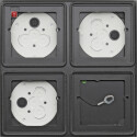 GIR5508910 / AP-Gehäuse 2x 2f System 106 Anthrazit /...