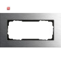 GIR1002219 / Abdeckrahmen 2f o.M. Gira Esprit Edelstahl / EAN 4010337015802