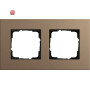 GIR212221 / Abdeckrahmen 2f Gira Esprit Lin.Mpx.Hellbraun / EAN 4010337016014