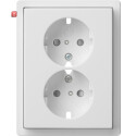 GIR930112 / Abd. SCHUKO 2f Flächenschalter...