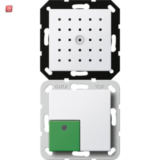 GIR591803 / Abstelltaster + Sprachmodul Plus System 55 Reinweiß / EAN 4010337085980